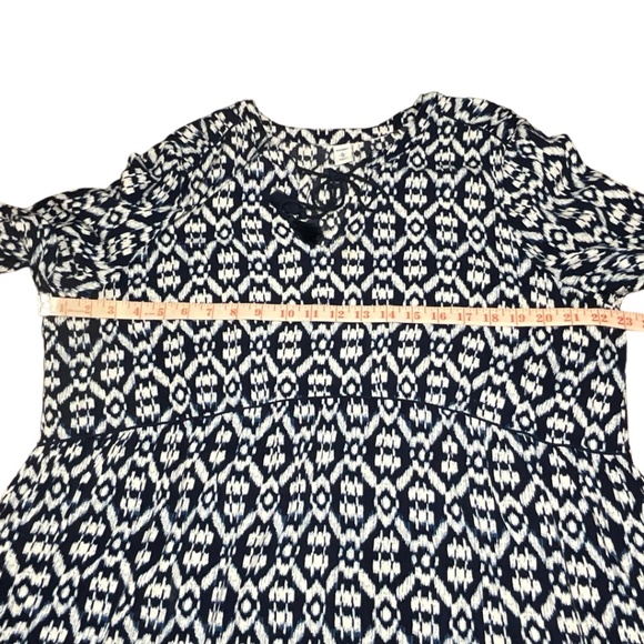 Old Navy, Navy and White Boho Midi Dress - Picture 5 of 7